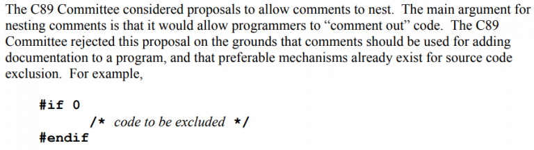 C/C++ comments (annotated) | C++ Essay